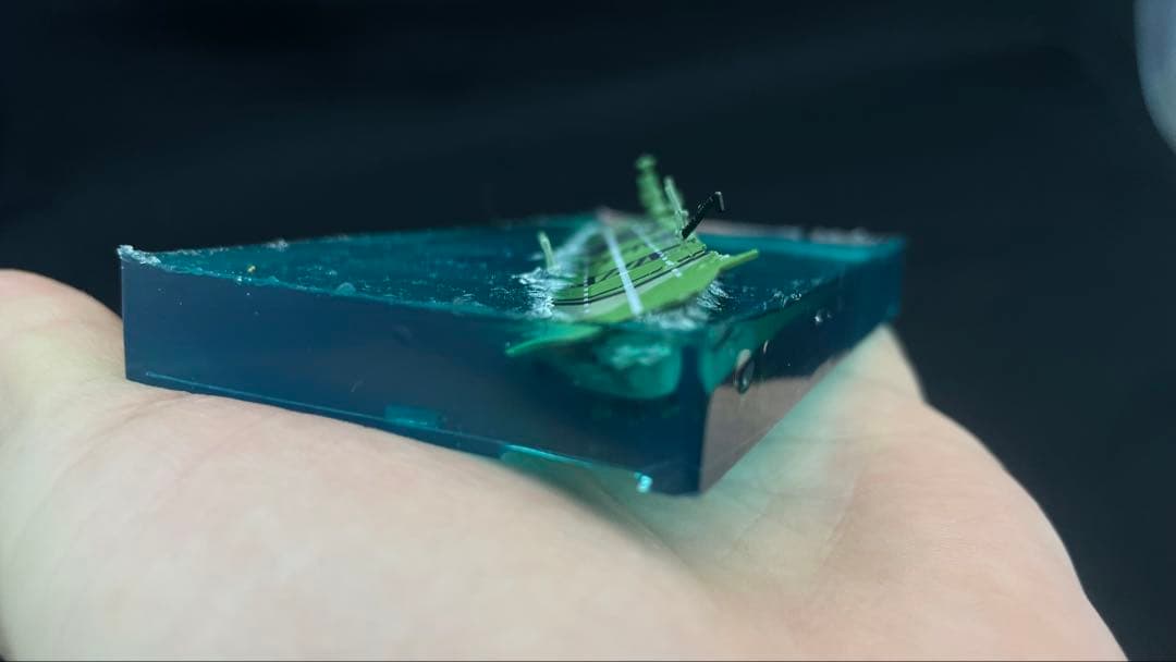 空母天城 1945 呉 ジオラマ 完成品 クリア レジン - メルカリ