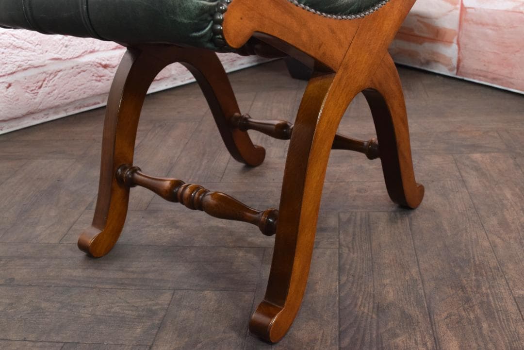 VARO,S.A. VALENTI/バロッサバレンティ 総本革スツールオットマン