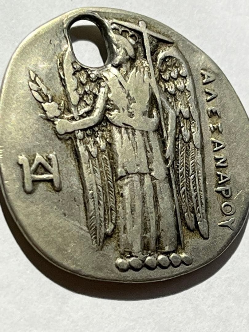 古代ギリシャ銀貨　アレキサンドリア　BC4世紀　本物