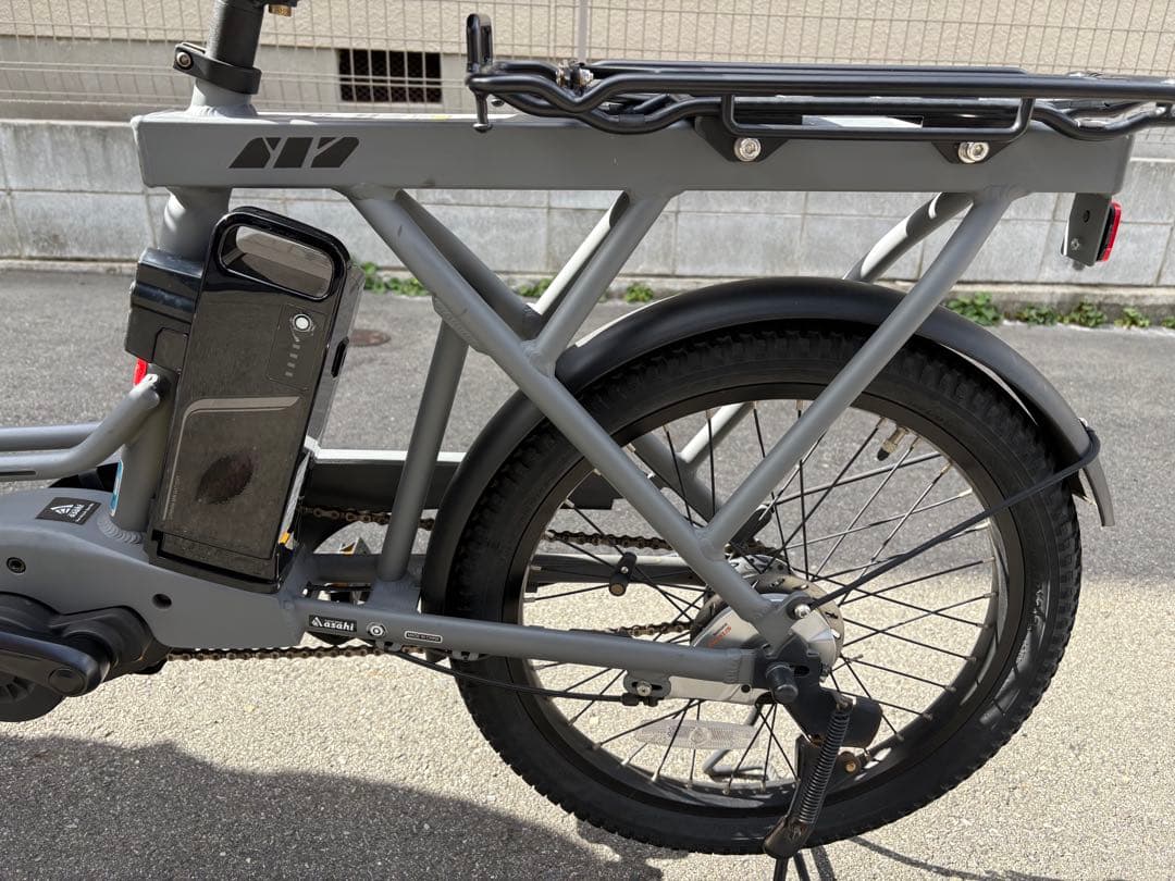 yuto36 アサヒサイクルロゴワゴンe 電動自転車 グレーLOG