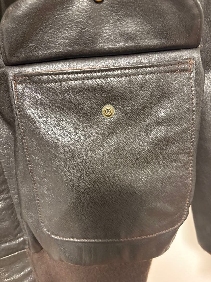 COCKPIT コックピットA-2 ゴートスキン山羊　柔らかい　レザージャケット