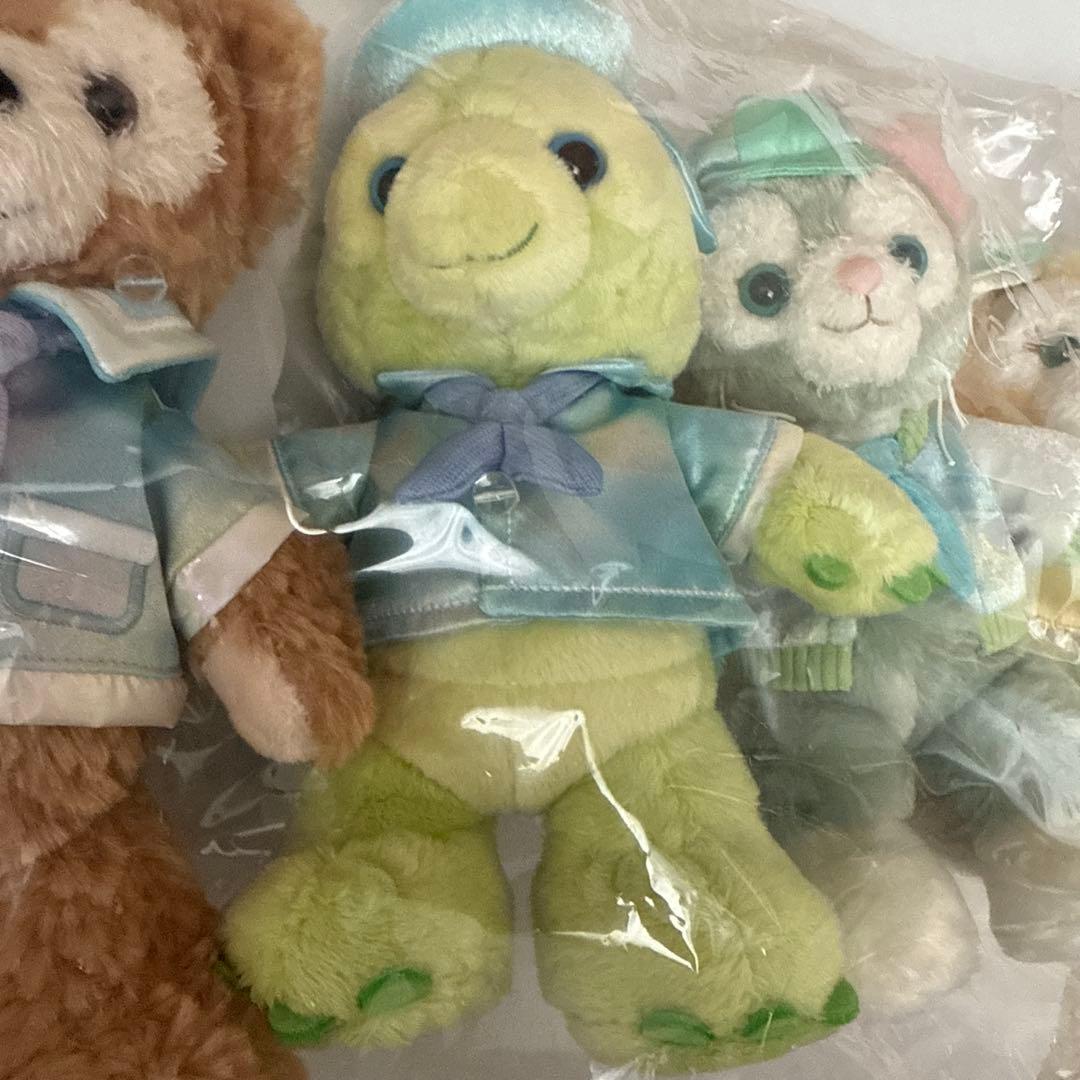 ダッフィー&フレンズ20周年　ポージープラッシー　カラフルハピネス　全7人セット