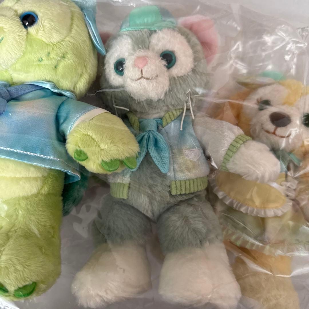 ダッフィー&フレンズ20周年　ポージープラッシー　カラフルハピネス　全7人セット