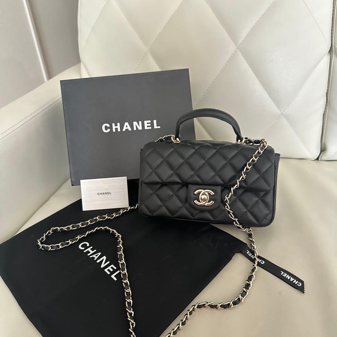 CHANEL ショルダーバック　マトラッセ　新品未使用ノベルティ　キャビアスキン