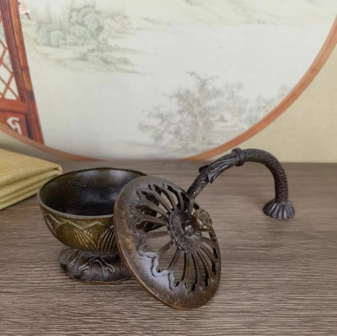 銅器 香炉 風水グッズ 小物 装飾品 工芸品 美術品 置物
