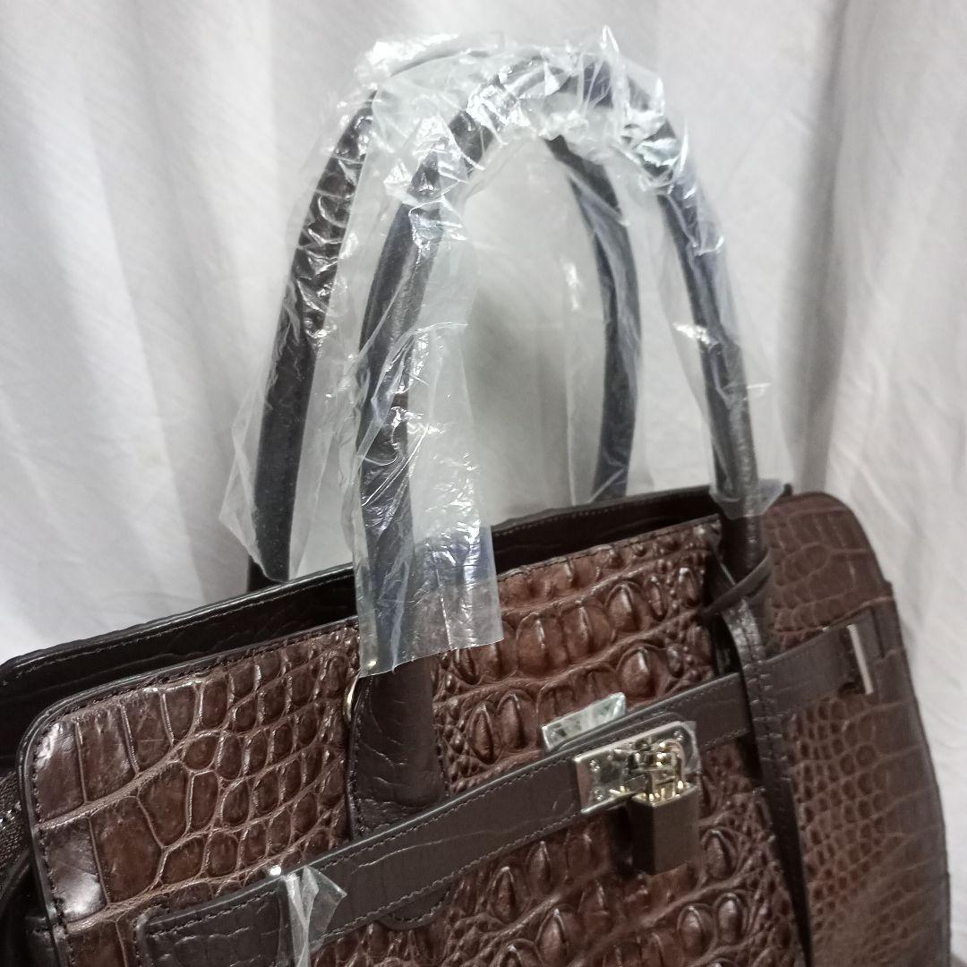 【新品未使用】RODANIA ロダニア 2WAY ハンドバッグ クロコダイル