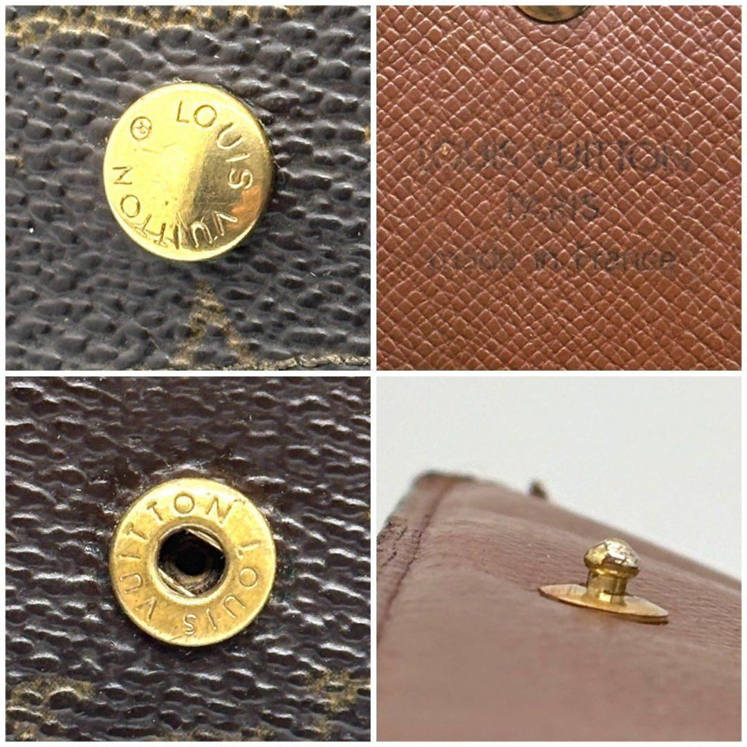 a*9様 ルイヴィトン　二つ折り財布 モノグラム ポルトモネビエ トレゾール　ブ