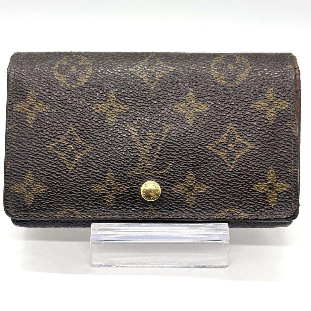 a*9様 ルイヴィトン　二つ折り財布 モノグラム ポルトモネビエ トレゾール　ブ