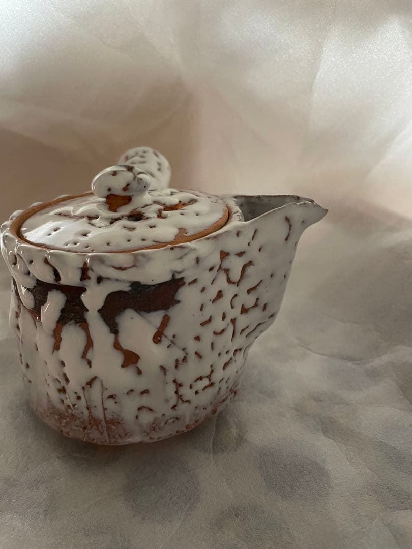 萩焼き 北浜山 渋谷泥詩 子茶器 急須・湯呑みセット 供箱付