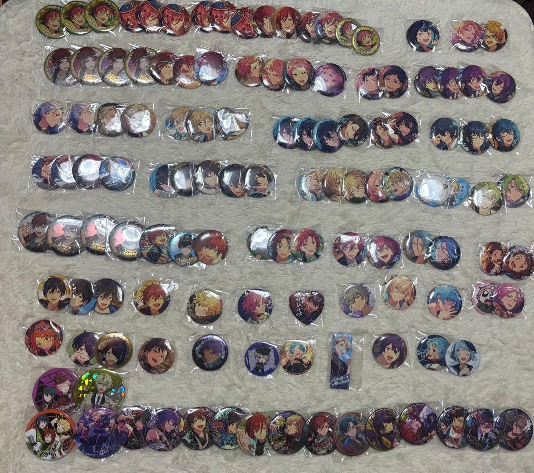 ビジュアルバスタオル付き】あんスタ あんさんぶるスターズ 缶バッジ