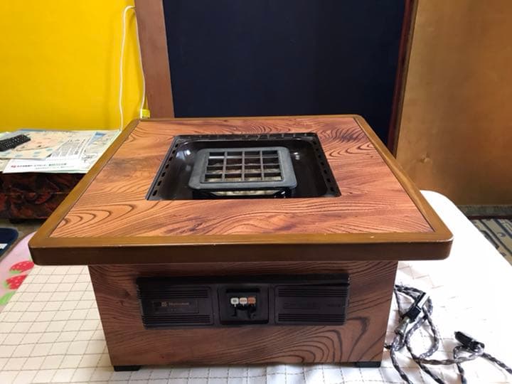 珍品 ナショナル 囲炉裏風 電気火鉢 角火鉢 DH-10 昭和レトロ