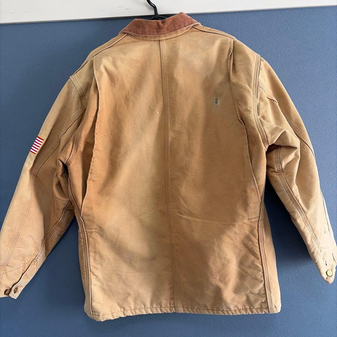 Carhartt ベージュジャケット コーデュロイ襟