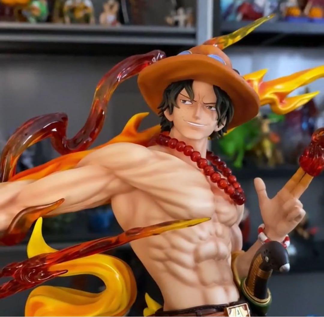 ONE PIECE エース ガレージキット ガレキ スタチュー②①