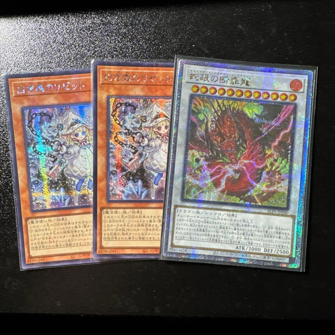 遊戯王　蛇眼の断罪龍 25th アジア版　クオシク リゼット２枚