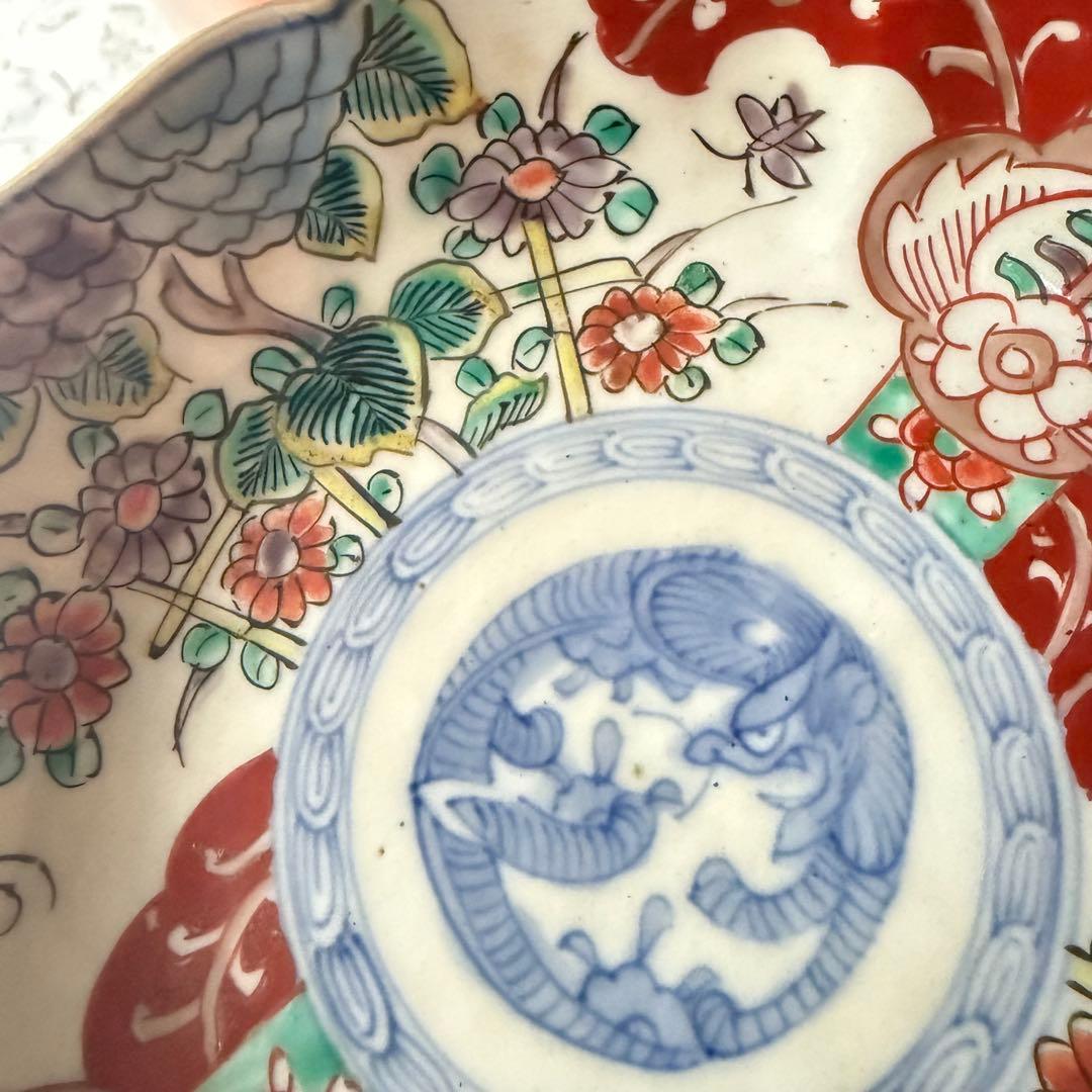 大雪特別価格‼️伊万里上手錦手Dragon❌あじさい 桐に蝶 蜂と