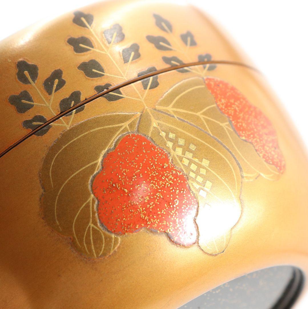 難波仁斎作 高台寺蒔絵 棗 茶道具 共箱 M839 - メルカリ