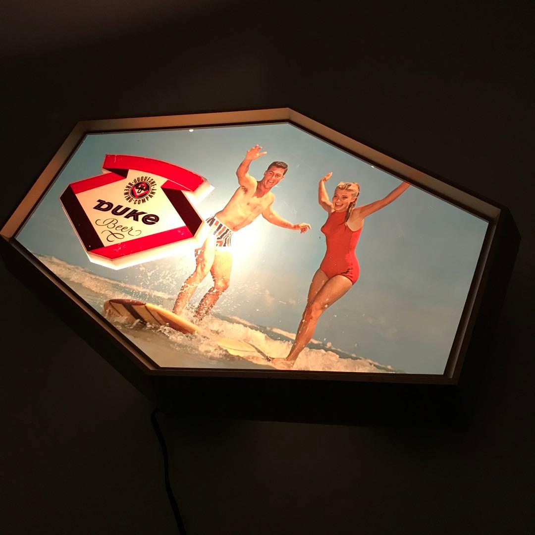 非売品 激レア DUKE BEER デュークビール 広告60年代 サーフィン版