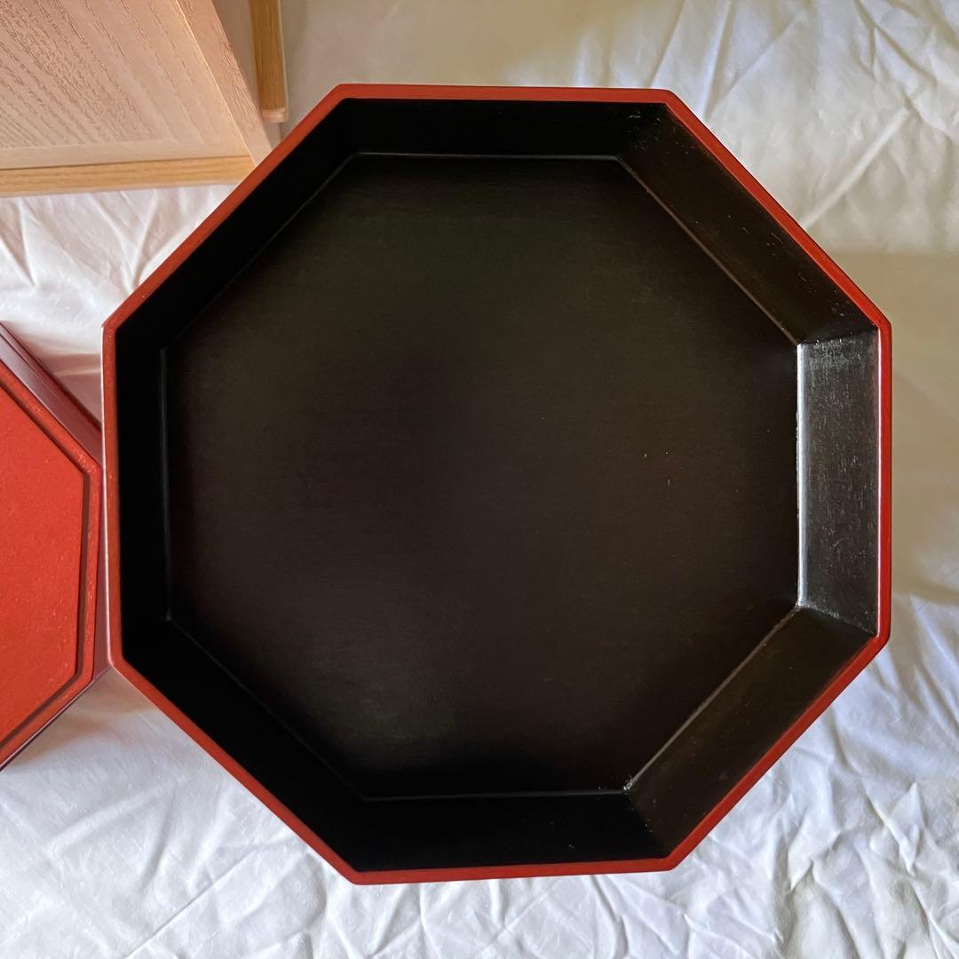 象彦 茶道具 縁高 五段重 八角 雁