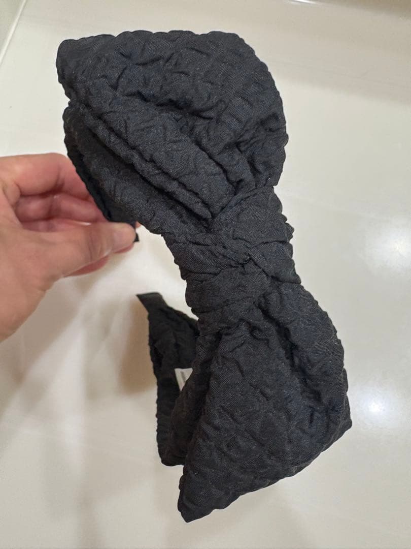 PRADA ブラック リボンヘアバンド