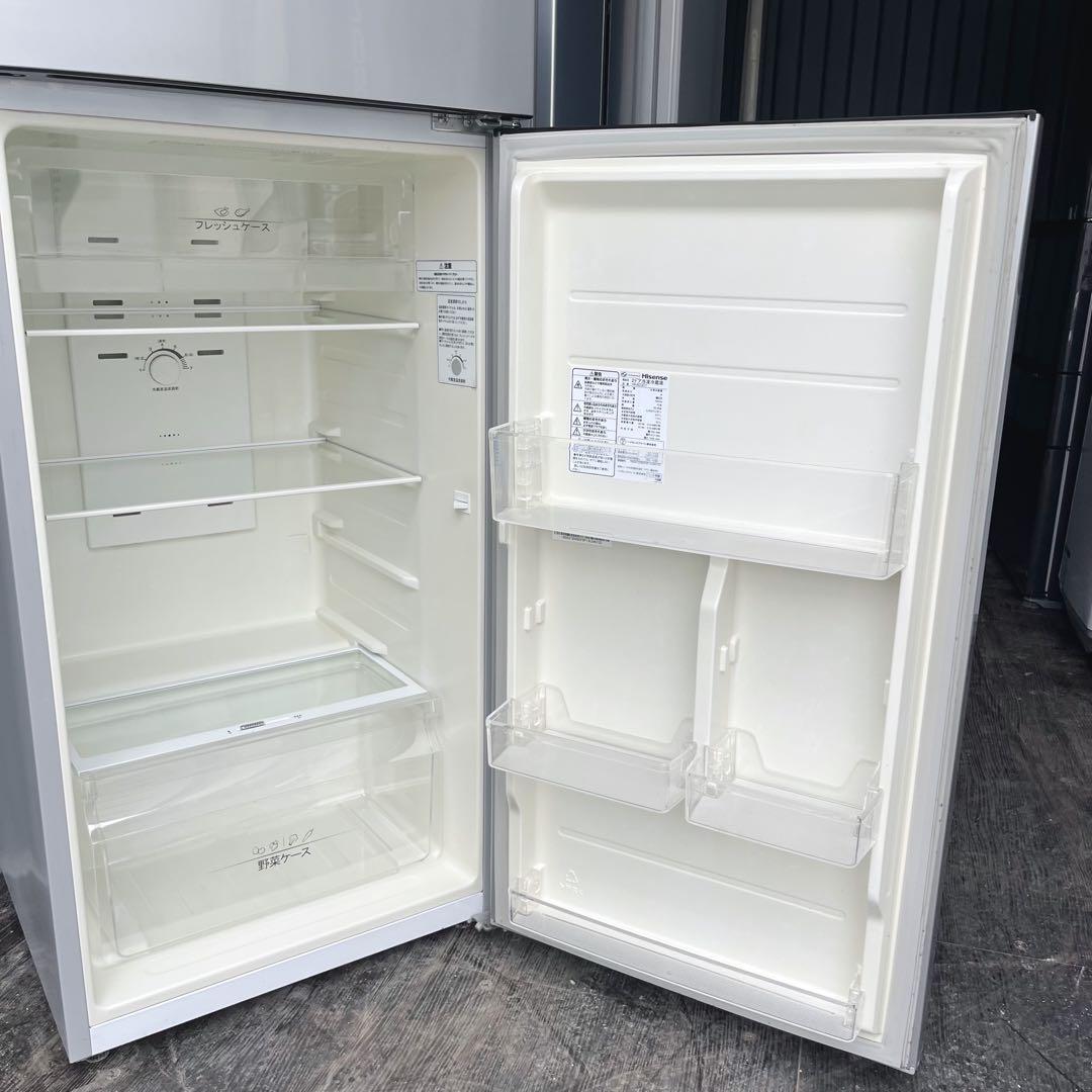 40取付無料！スタイリッシュシルバー大きめ227L 製氷ケース付き冷蔵庫！洗濯機