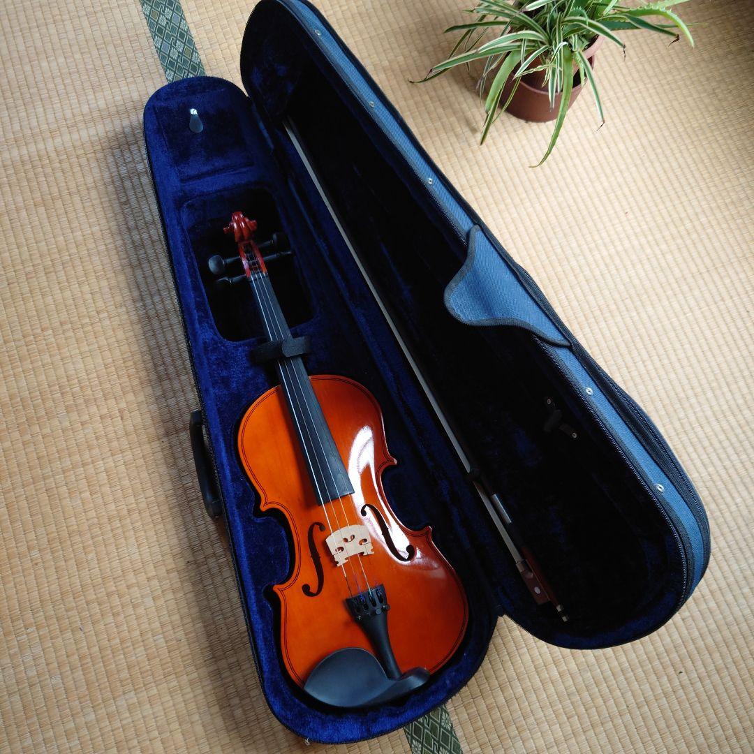 ◇ ノーブランド ヴァイオリン 4/4 ケース・弓付きの 3点セット
