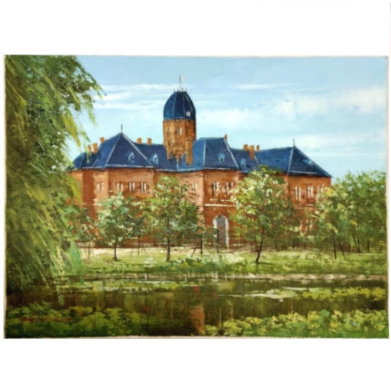 ☆広瀬和之☆「旧道庁」油絵　F6号　新品額！