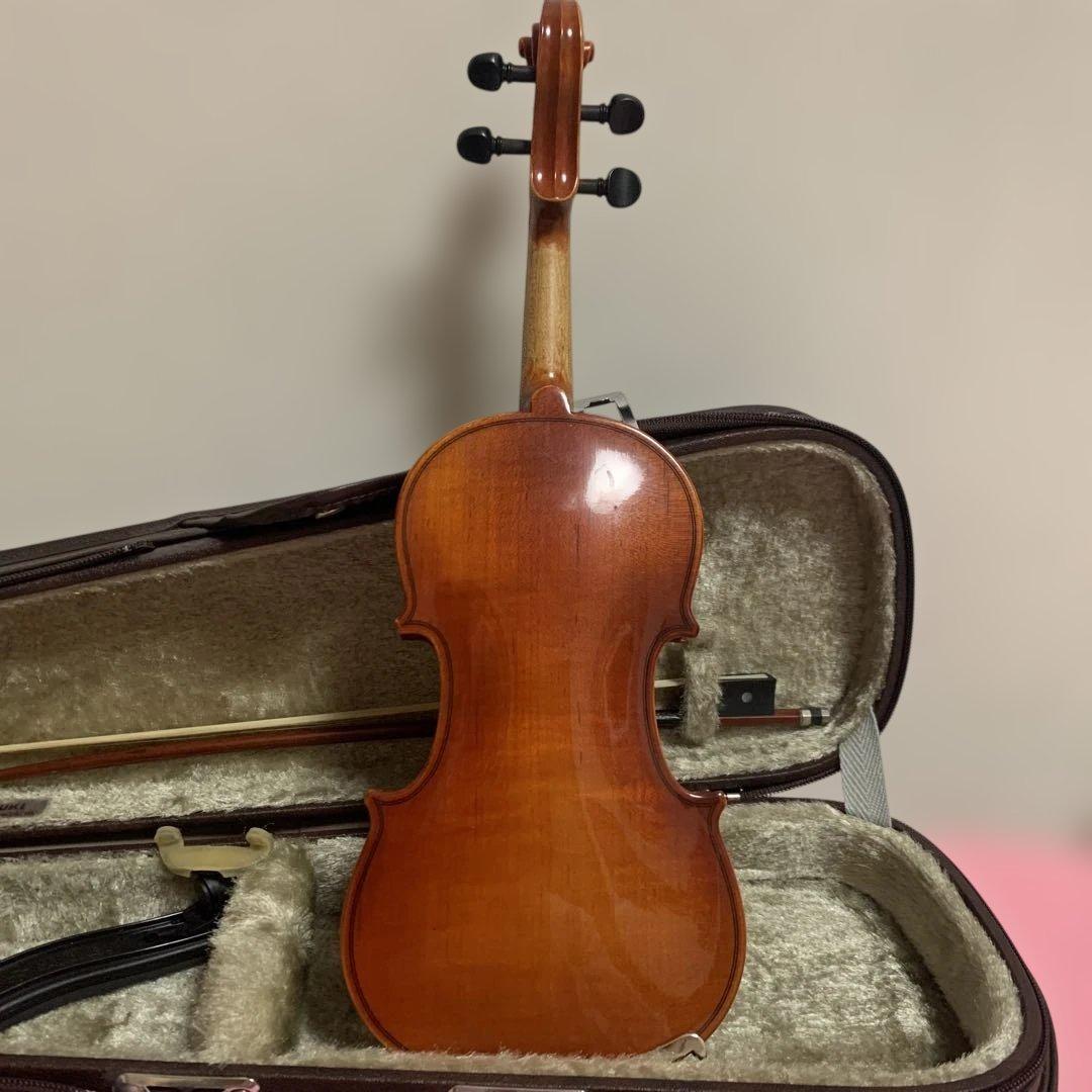 スズキバイオリン1/10本体と弓、肩当て、ケース、まつやにのセット