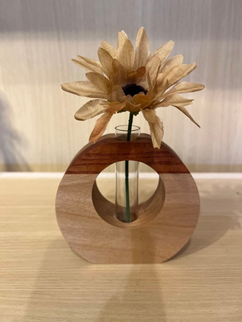 土師窯 花瓶 鉄釉耳付花生 八児正信(八児紫石)