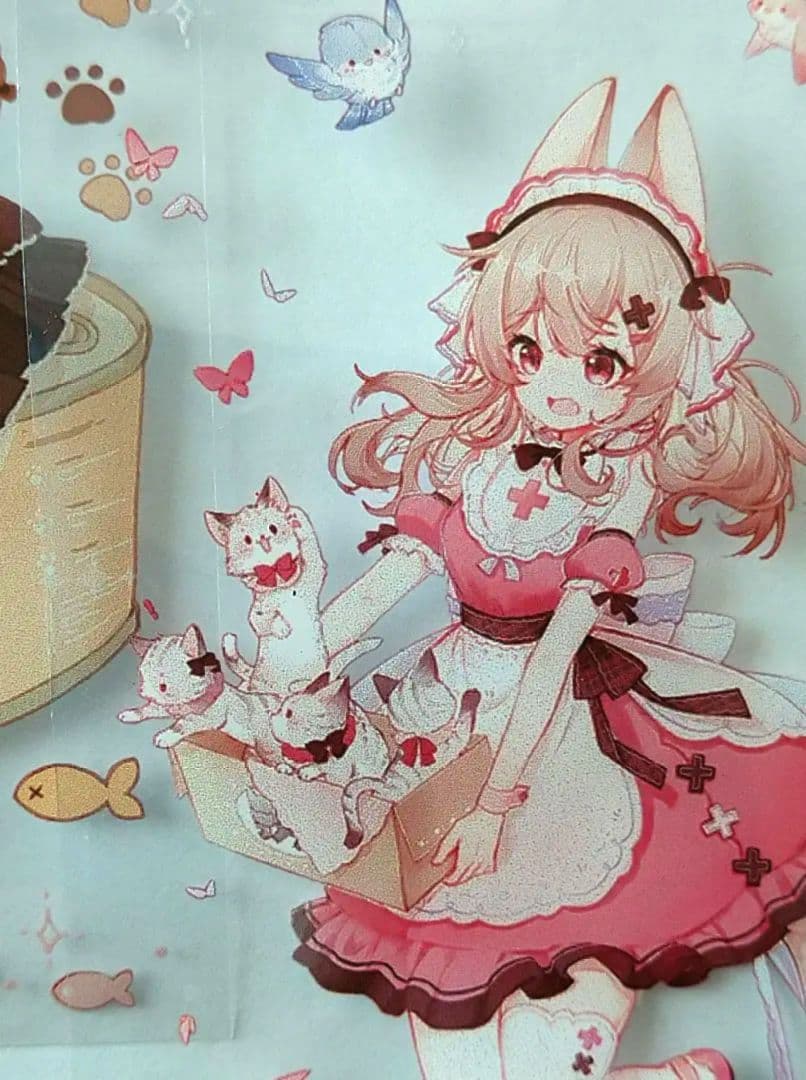 ✩再販✩J43＃猫咪少女(PET)野葵 切り売り海外人物マステ女の子ネコ耳