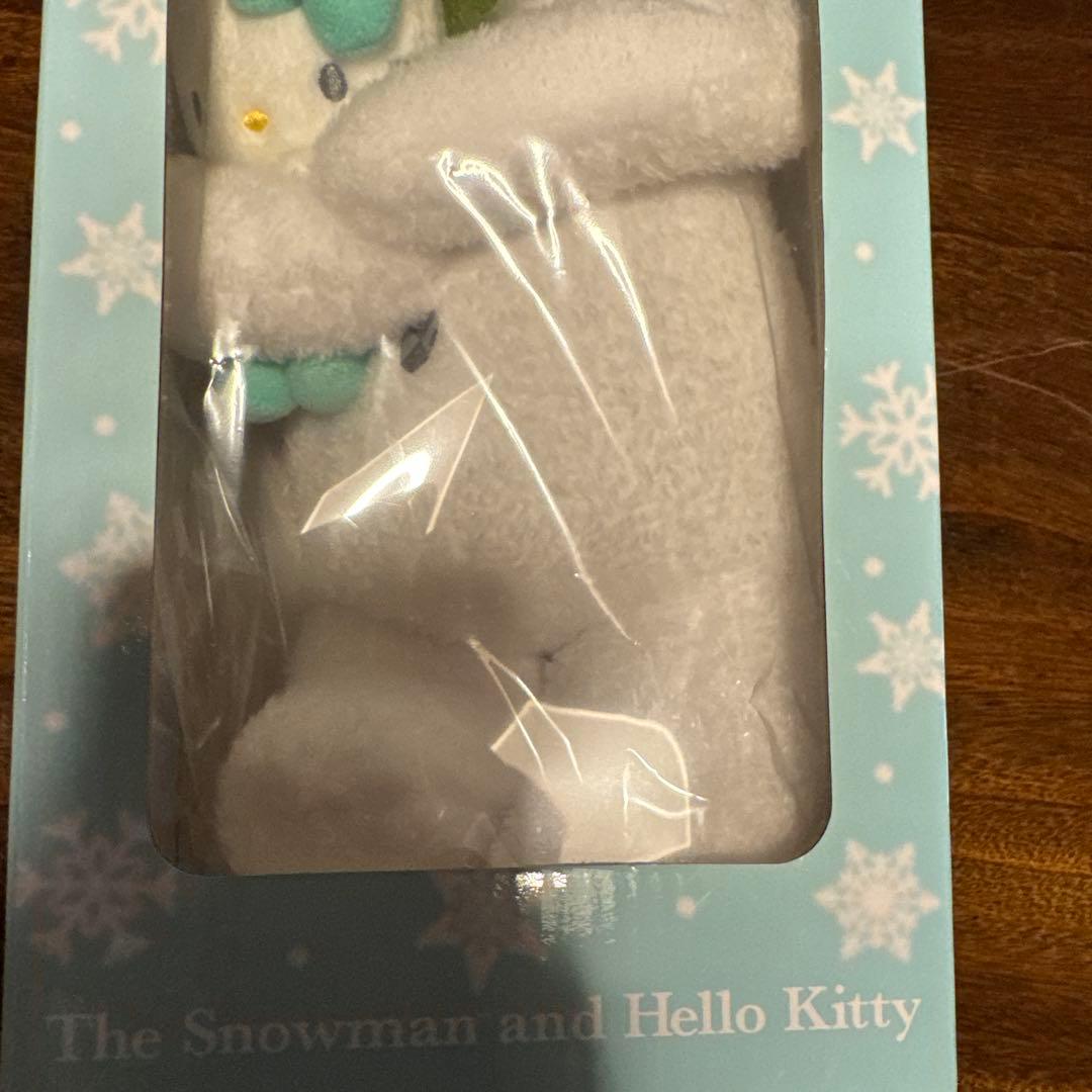 ハローキティ　スノーマン　ぬいぐるみ　箱に破れあり