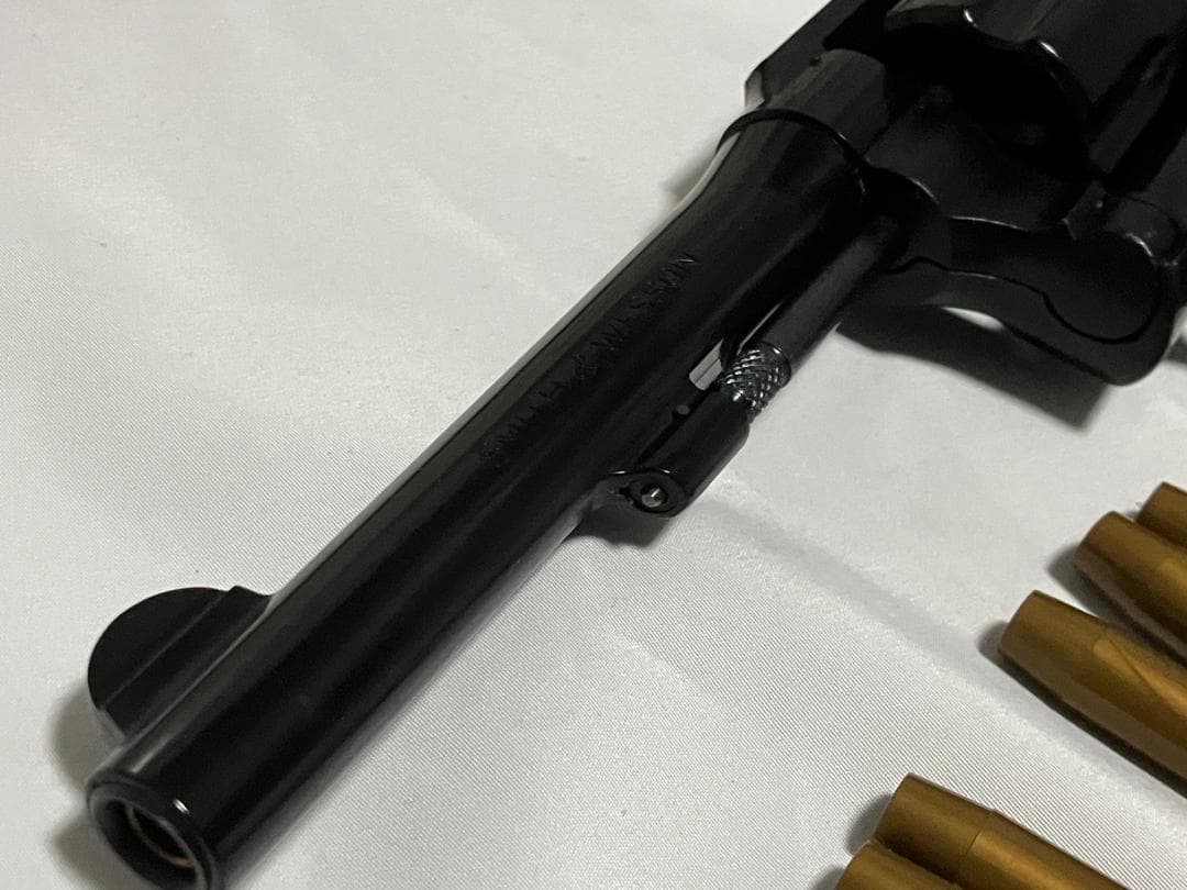 マルシン　ガスリボルバー　S&W　ミリタリー＆ポリス　5インチ　箱あり