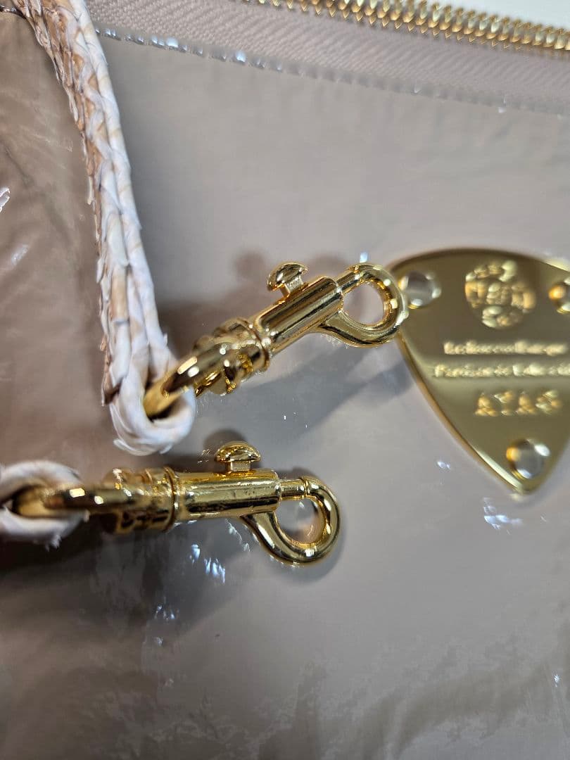 アタオ ブーブー お財布ポシェット グレージュ 持ち手つき ATAO