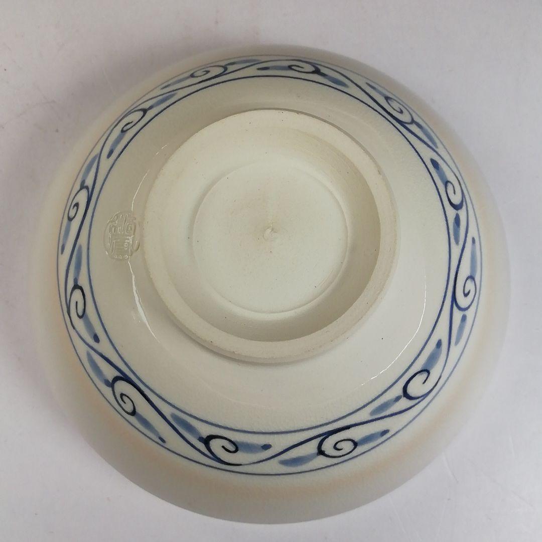 W136 数茶碗 十客『安南仁清写独楽筋紋』『手塚桐鳳 造』 共箱