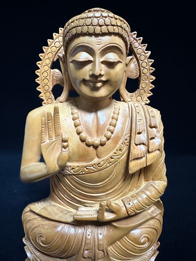 超美しい インド 白檀 仏教美術 仏像 骨董 木像 木製 仏教 密教 置物