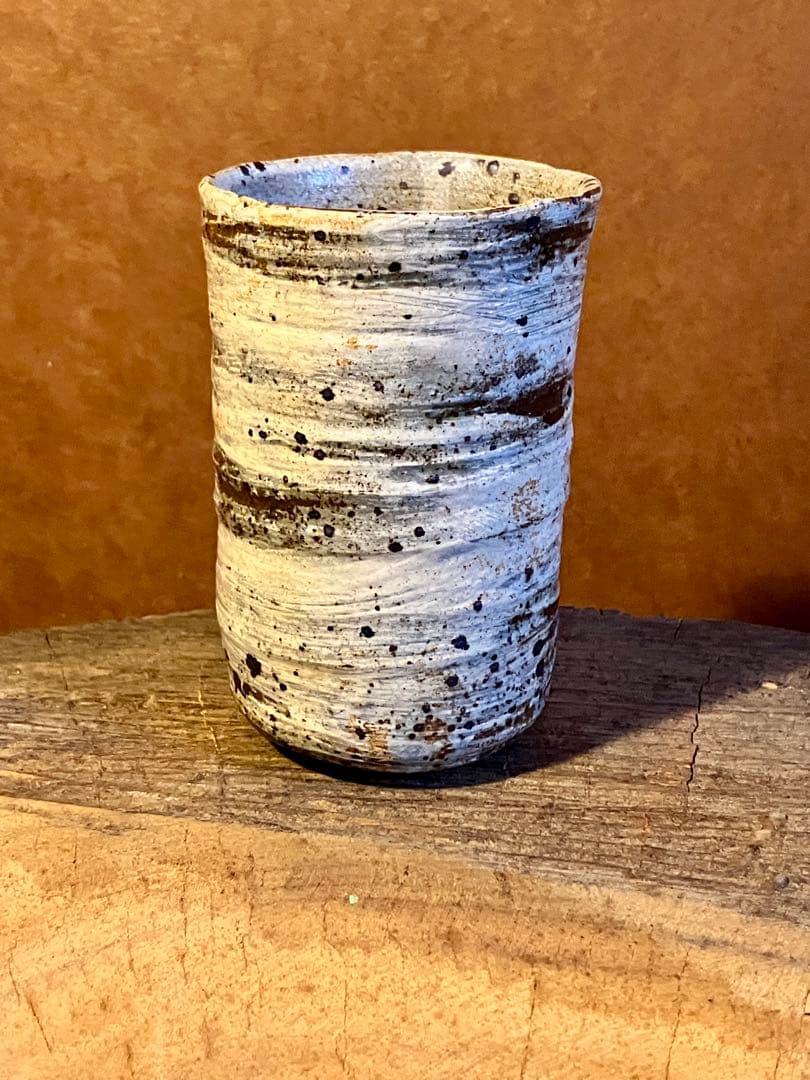 唐津　刷毛目　湯呑み　ビアカップ 唐津焼 刷毛目ビアカップセット 食器 うつわ 器 ビールグラス フリー