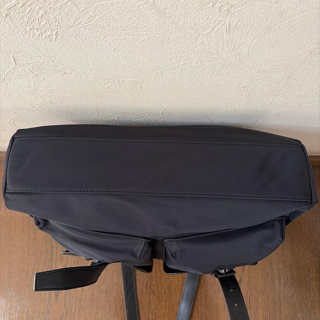 Burberry Black Labelブラックナイロンビジネストートバッグ
