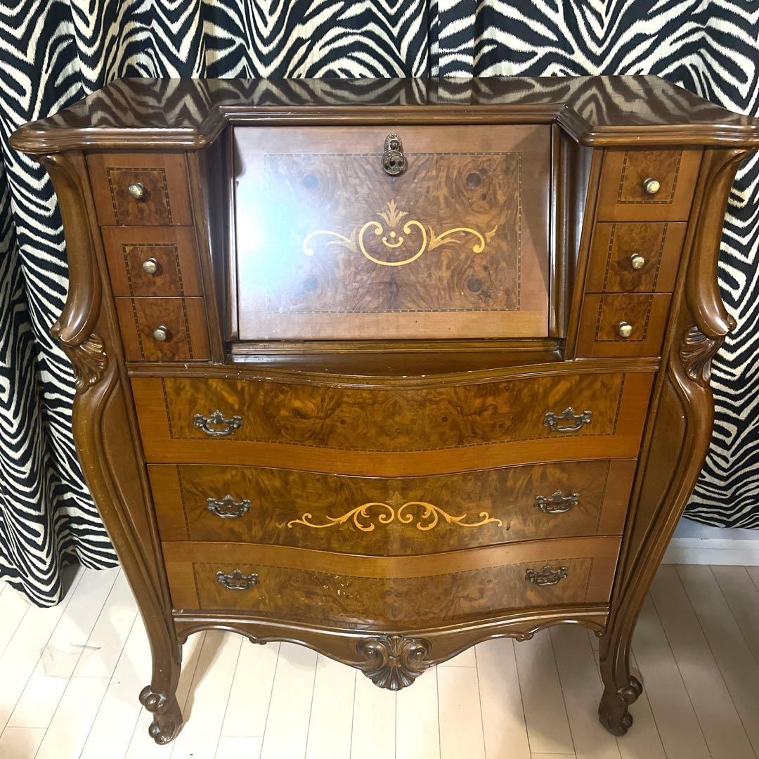 モダンなデザインのホワイトドレッサー デスクのみ 訳あり品J205-100-01