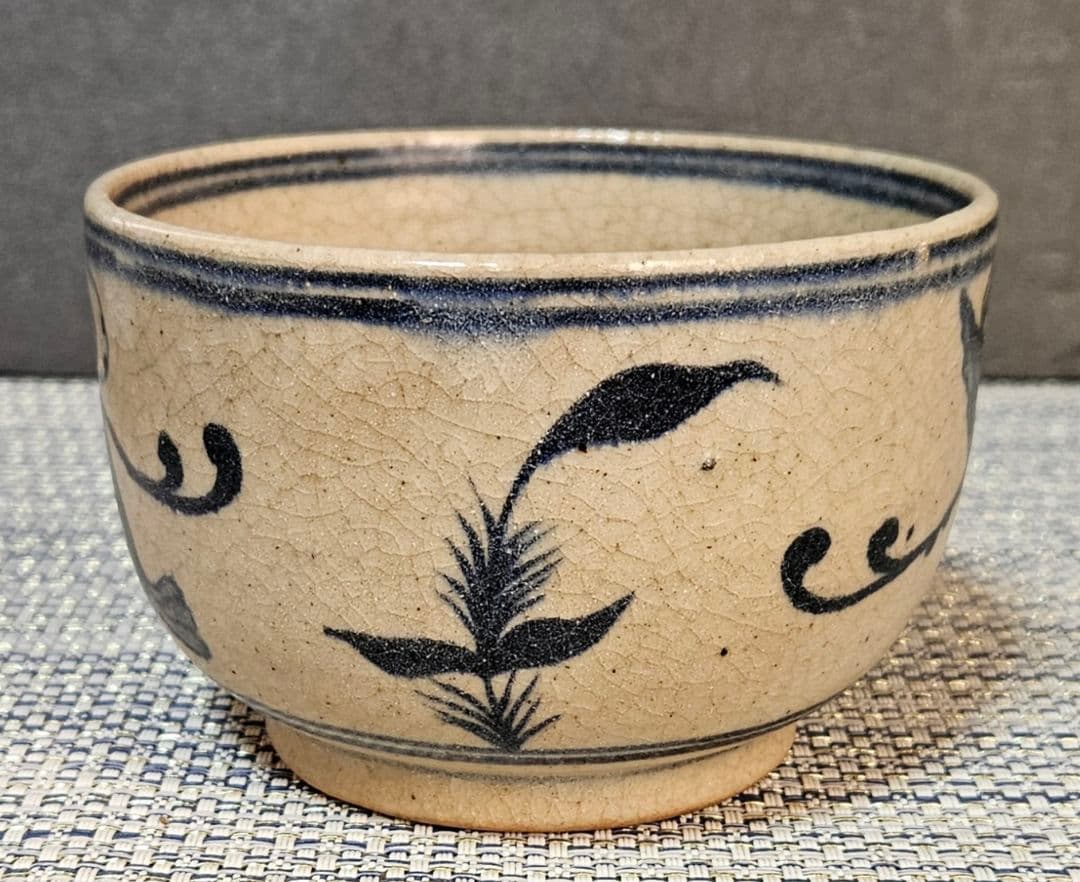 17〜18世紀 中国古陶磁器 南方系 古安南 安南染付 海老に