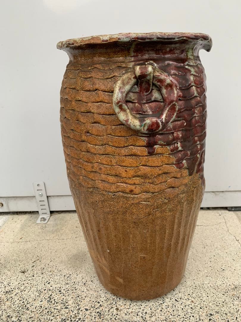 信楽焼　傘立て　花器　壺　花瓶