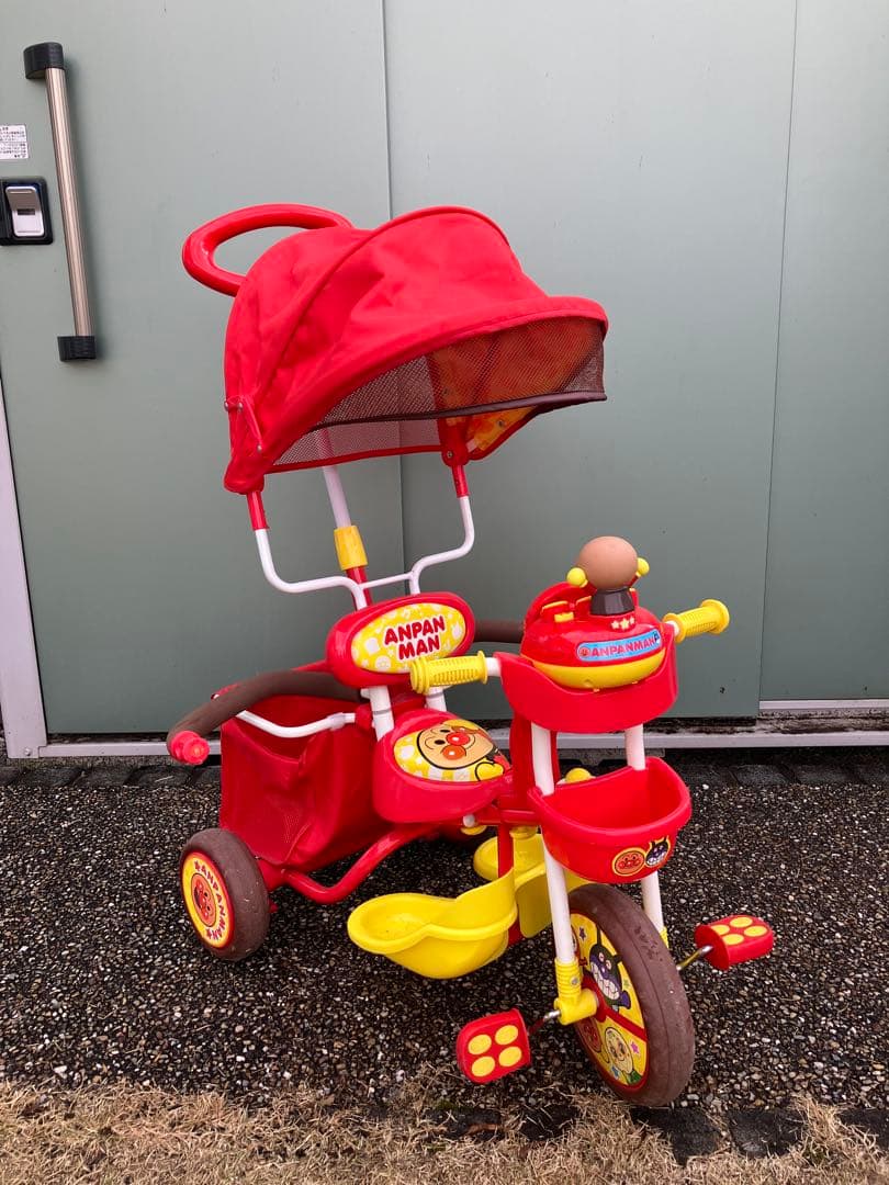 アンパンマン デラックス 三輪車 サンシェード付き