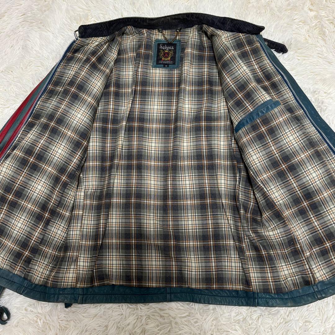 希少色】 Schott ライダースジャケット シングル ヴィンテージ M