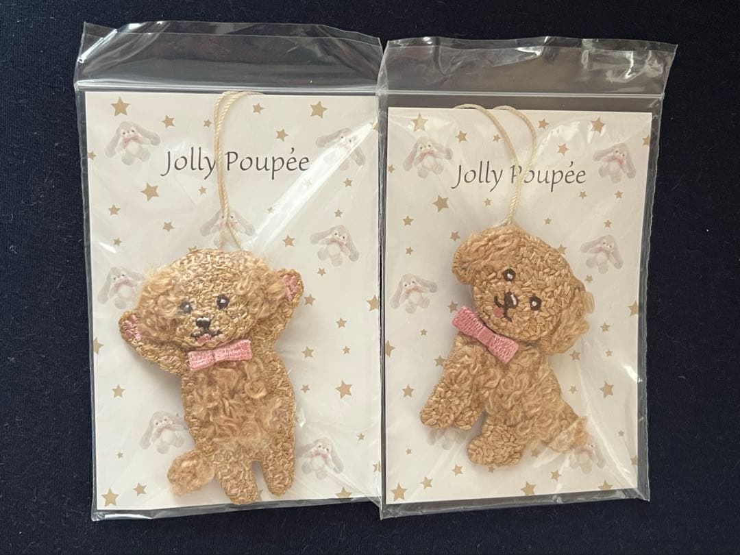 ローズティアラJolly Poupéeトイプードルブローチ完売品ホワイト