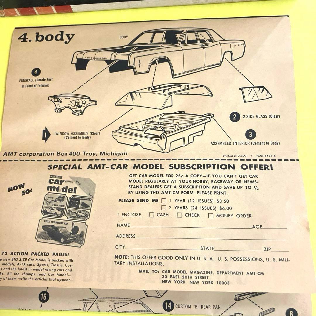 希少！激レア！当時物！amt '66 LINCOLN CONTINENTAL