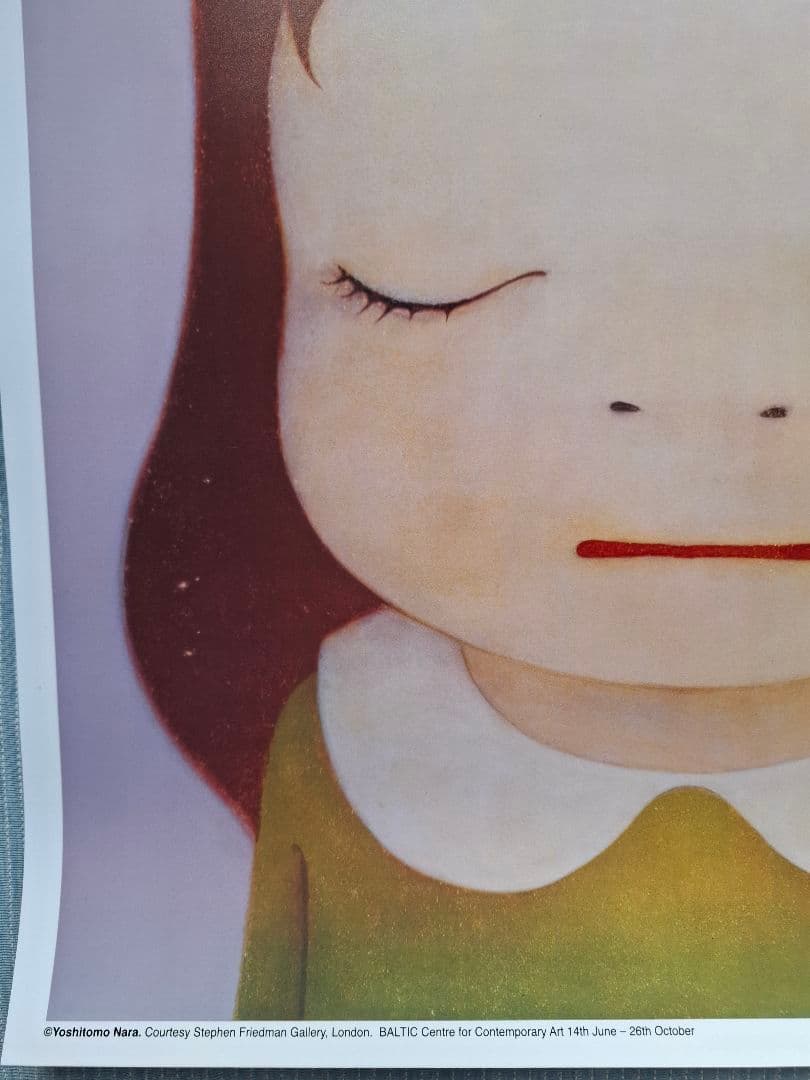 奈良美智2枚組ポスター 『Eyes Open & Eyes Closed』