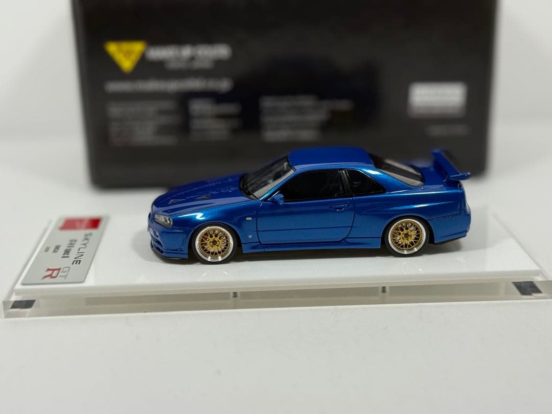 1/43 スカイライン GT-R BNR34 V-spec II BBS LM