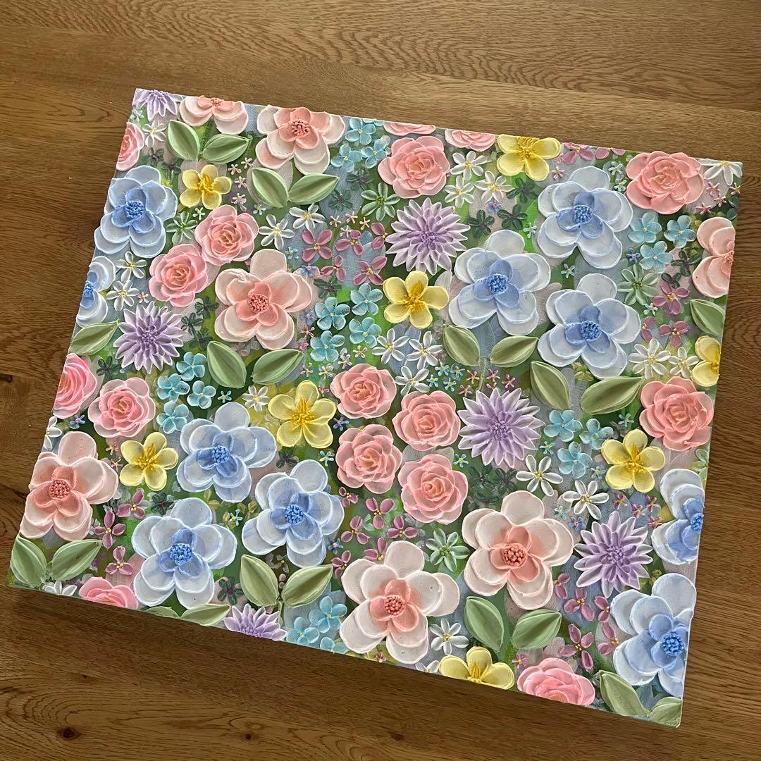 原画 フラワーアート 花の絵 花柄 ボタニカル 花図鑑　花 花