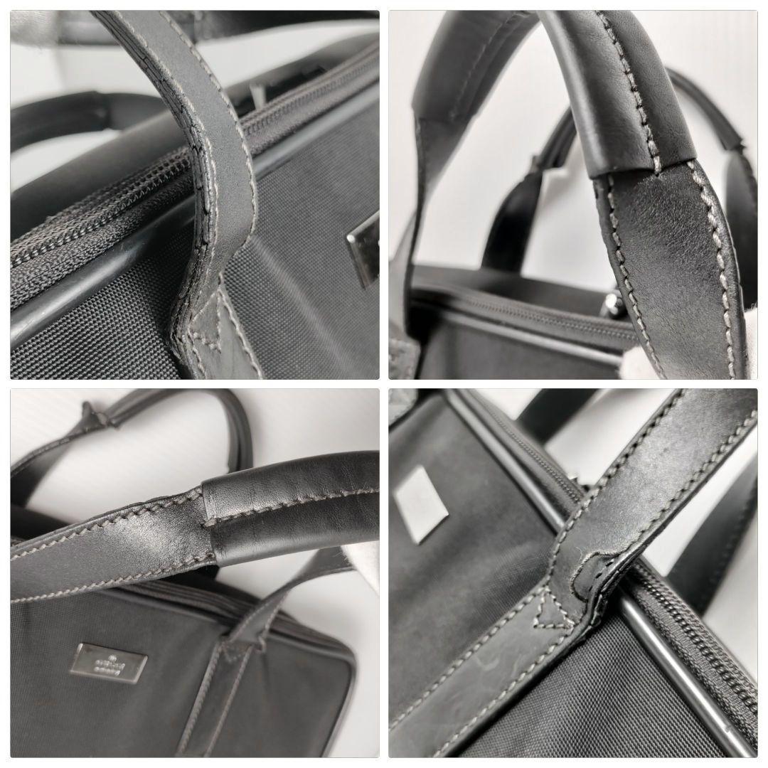 GUCCI 2way バッグ ビジネスバッグ ブリーフケース キャンバス グッチ