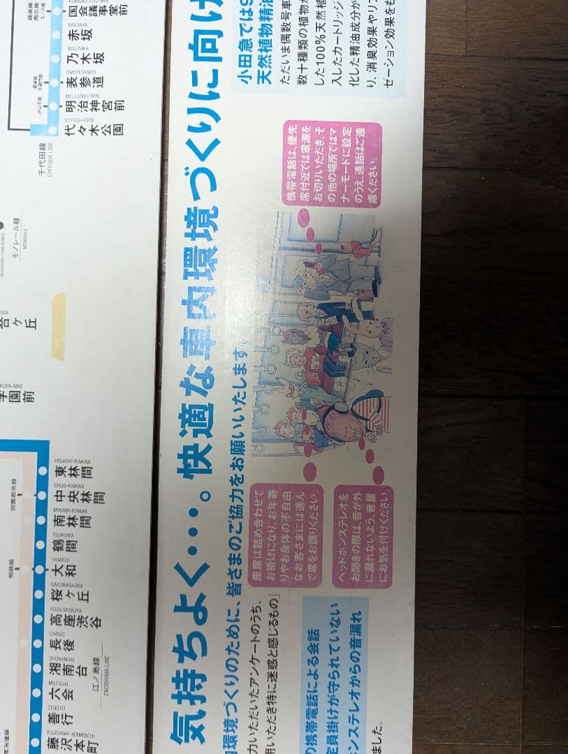 1990年代後半　小田急線 路線図 大判