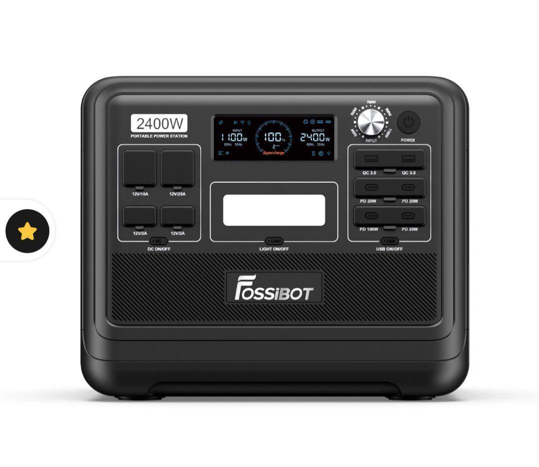 FOSSIBOT F2400 2400W ポータブル電源 楽天市場】【クーポンで84,980円！】楽天1位5部門受賞！ ポータブル