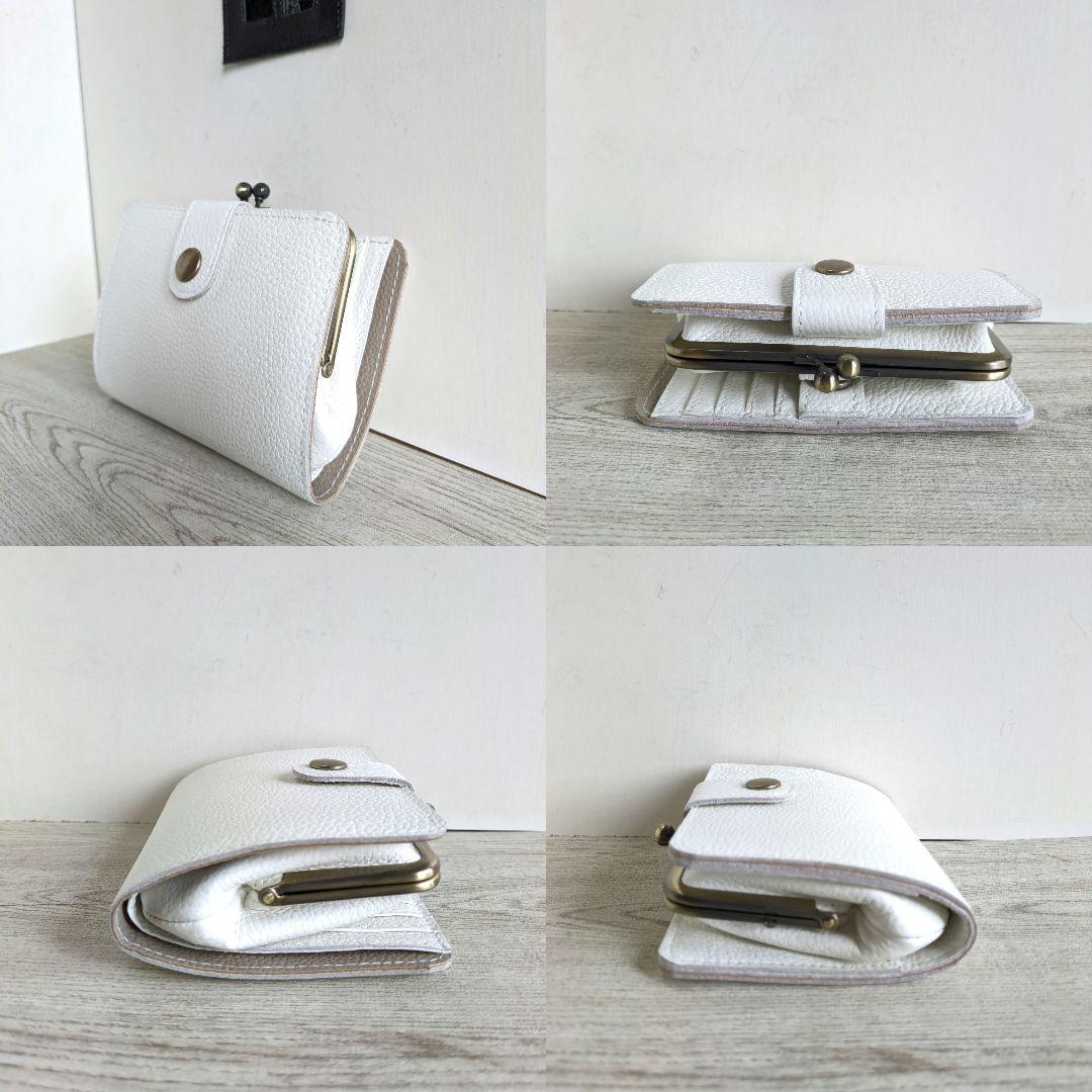 ミサト がま口ショルダーバック、親子がま口お財布　革